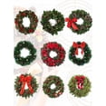 thumbnail image 3 of ins wind circle garland simulation flower big circle hanging ring big iron circle ring, 3 of 9