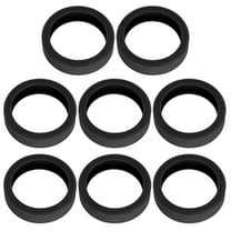 WHAMVOX  8 Pcs Luggage Wheel Cover Protectors Suitcase Covers Universal Office Black