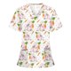 thumbnail image 5 of Pntutb Mujeres Plue Tamaño Animal Print Casual Manga corta Cuello en V Carer top Pntutb Pntutb-893, 5 of 5