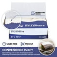 thumbnail image 4 of Papel encerado Deli, 500 hojas, 6 x 10.75 pulgadas, Stock Your Home, 4 of 7