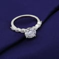 thumbnail image 2 of solitaire jewels 1.5CT Round Moissanite Engagement Ring For Women, 18K White Gold, 2 of 6