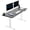 Black/White, variant on VIVO Electric 60” x 24” Stand Up Desk Workstation | Black Table Top, Black Frame
