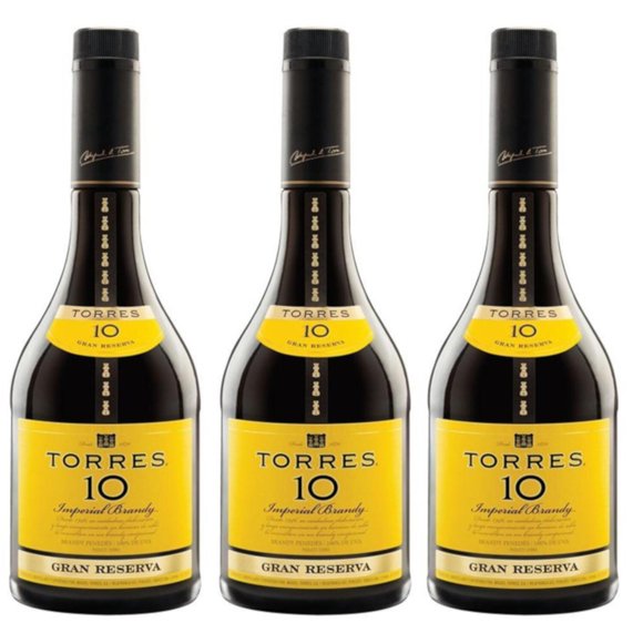 Paquete de 3 Brandy Torres 10 700 ml Torres 10