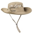 thumbnail image 4 of AJGRHE Sun Hat with Wide Brim Bucket Hat for Men and Women, Ideal for Fishing, Hiking, Gardening, Safaris and Beach Adventures Khaki One Size, 4 of 4