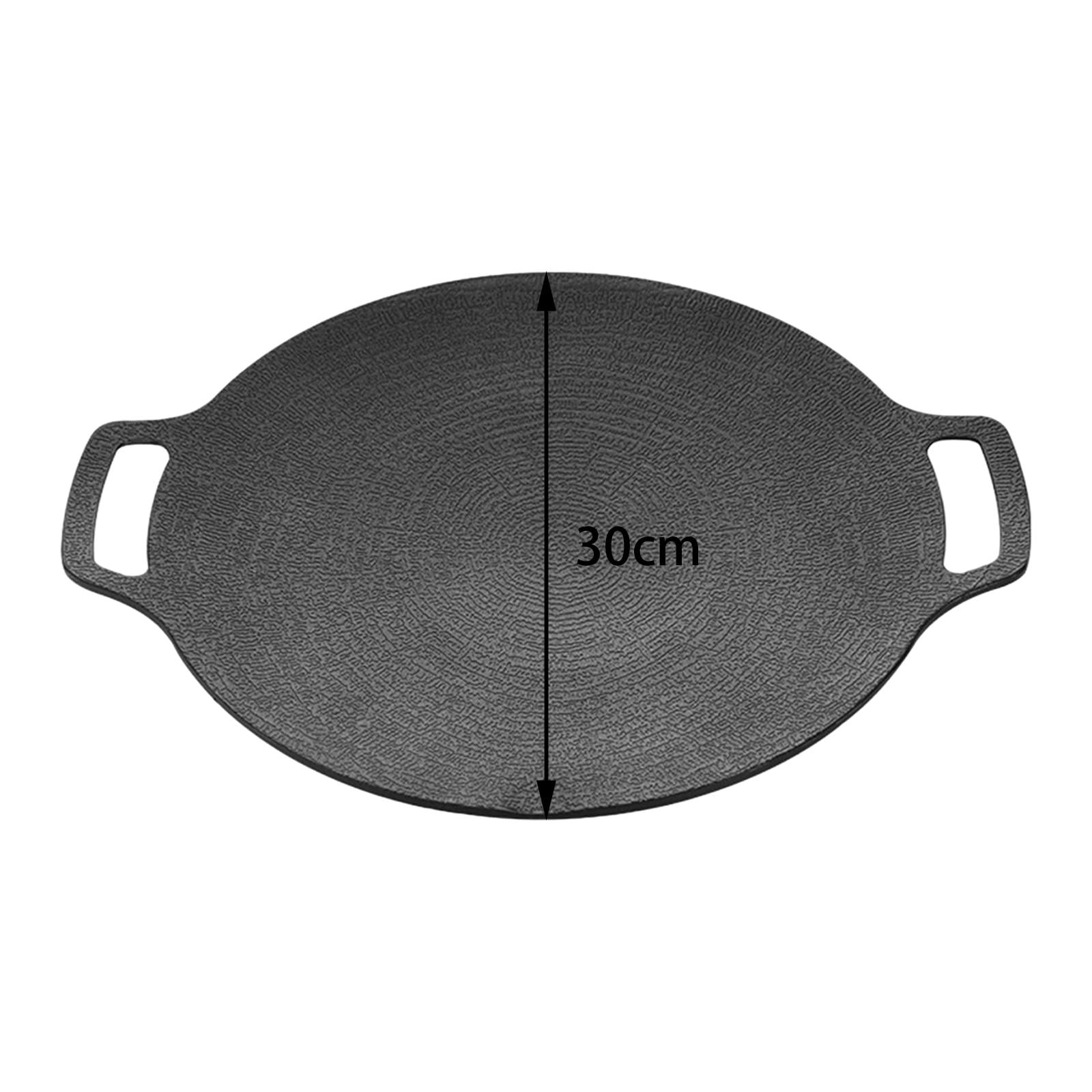 Breakfast Griddle Korean Frying Pan Cost Iron Flat Cooking Pan Frying Pan  Griddle Pan Kitchen Wok for Home Restaurant 28cm Square Frying Pan Wok
