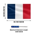 thumbnail image 4 of France Telescoping Fan Flag – 1.6m Extendable Pole & Large Blue White Red National Banner for Soccer Matches & Celebrations, 4 of 6