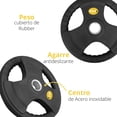 thumbnail image 4 of Par de Discos Olímpicos 20 kg c/u 3 Agarres Tayga Negro, 4 of 5