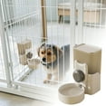thumbnail image 1 of Automatic Replenish Pet Waterer 1L Capacity Auto Siphon Cage Hanging Water Dispenser Set For Dog And Cat Small Animals Removable Pet Water Bottle Water Container (Waterer, 1 of 5