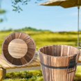 thumbnail image 4 of ERTZAE Wooden Barrel Planters,Carbonized Solid Wood Garden Pot,Outdoor Bonsai Floor Planter,Rustic Indoor/Outdoor Decor Pot,Multi-Use Succulent Herb Vegetable Planter,Fade-Resistant Flower Container, 4 of 9