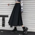 thumbnail image 2 of Falda negra para mujer Otoño/Invierno 2024 Nueva minifalda adelgazante de cintura alta y largo medio estilo japonés, 2 of 5