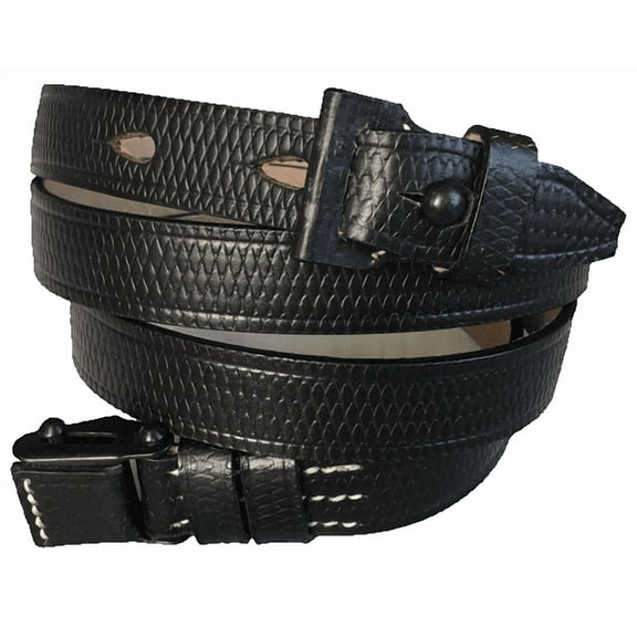 WWII German Army Heer Waffen K98 98K Leather Rifle Carry Sling Reproduction- BLACK