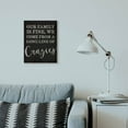 thumbnail image 3 of Stupell Industries Family Of Crazies Funny Wood Texture Word Black Design Canvas Wall Art by Daphne Polselli, 3 of 3