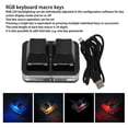 thumbnail image 4 of USB 2 Key Mini Keypad, One Handed Mechanical Gaming Keyboard for  OS X  , Programming Macro Keys, RGB LED Backlit with 4.9ft Type C USB Cable, 4 of 8