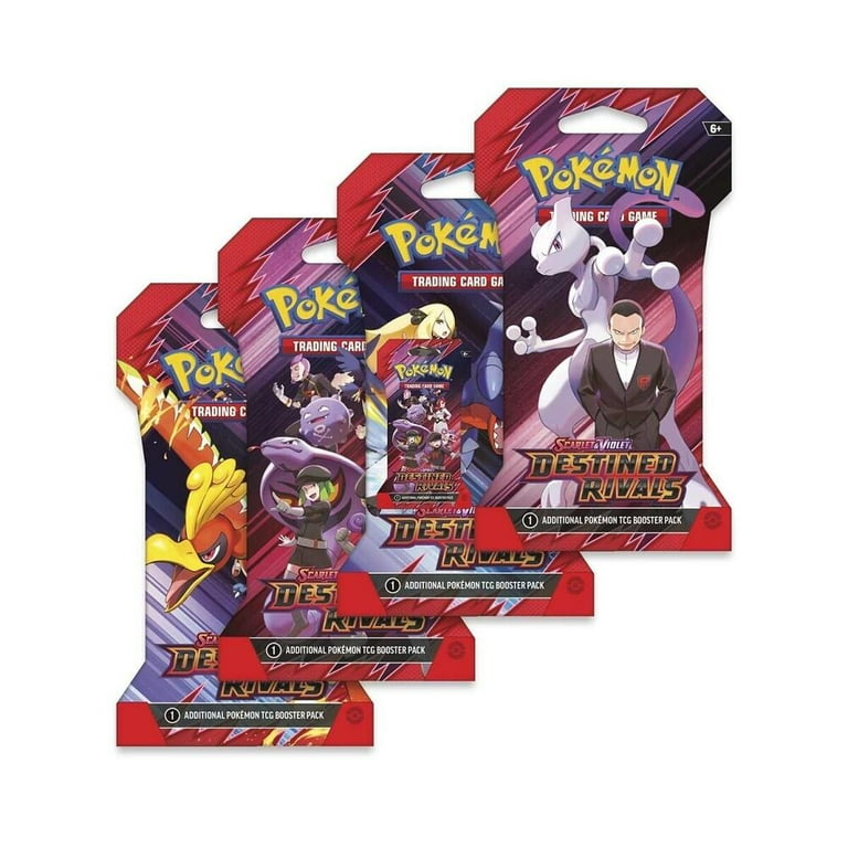 Destined Rivals Booster Pack Art Set Bundle of 4 - SV10