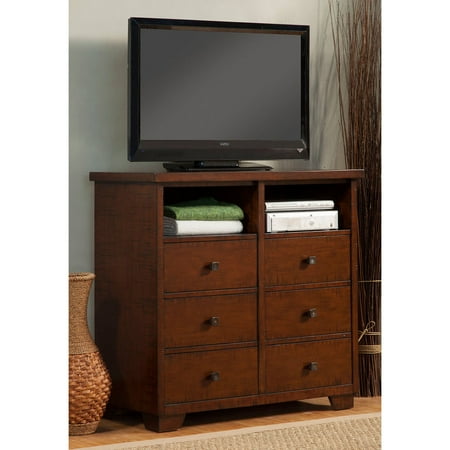 Alpine Furniture Durango 6 Drawer TV Media Chest Alpine Furniture Durango 6 Drawer TV Media Chest