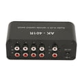 thumbnail image 4 of 4 Way AV Switch  Switcher, Aluminium Alloy Housing Stereo Compact DC 12V 4 Channel  Switcher Easy To Control With IR Remote Control For Game Console, 4 of 8