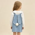thumbnail image 6 of Shadoumai Easter Dresses for Girls Size 6 Happy Easter Cartoon Rabbit Flutter Sleeve Cute Party Dance Skirt Baby Outfits Girl, 6 of 8
