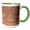 Green/White, variant on 3drose, Utah, Moab, Canyonlands Np. Potash Road, Petroglyphs - Us45 Tdr0012 - Trish Drury, 11oz Two-tone Green Mug
