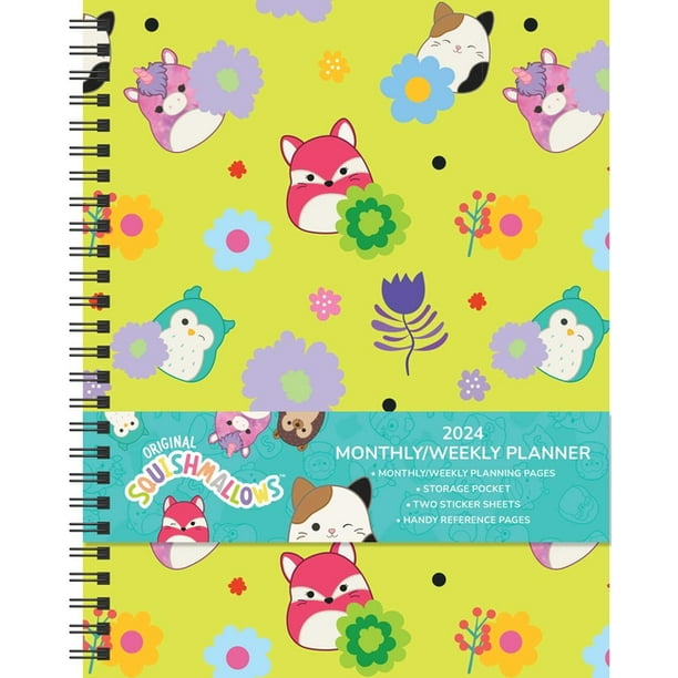Squishmallows 12Month 2024 Monthly/Weekly Planner Calendar (Calendar