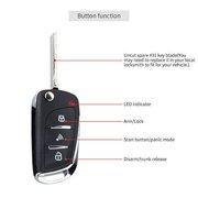 Easyguard Ec003n-v نظام إنذار أمن السيارة Pke الدخول السلبي بدون مفتاح تشغيل المحرك البعيد بدء تشغيل بدون مفتاح نظام Dc12v