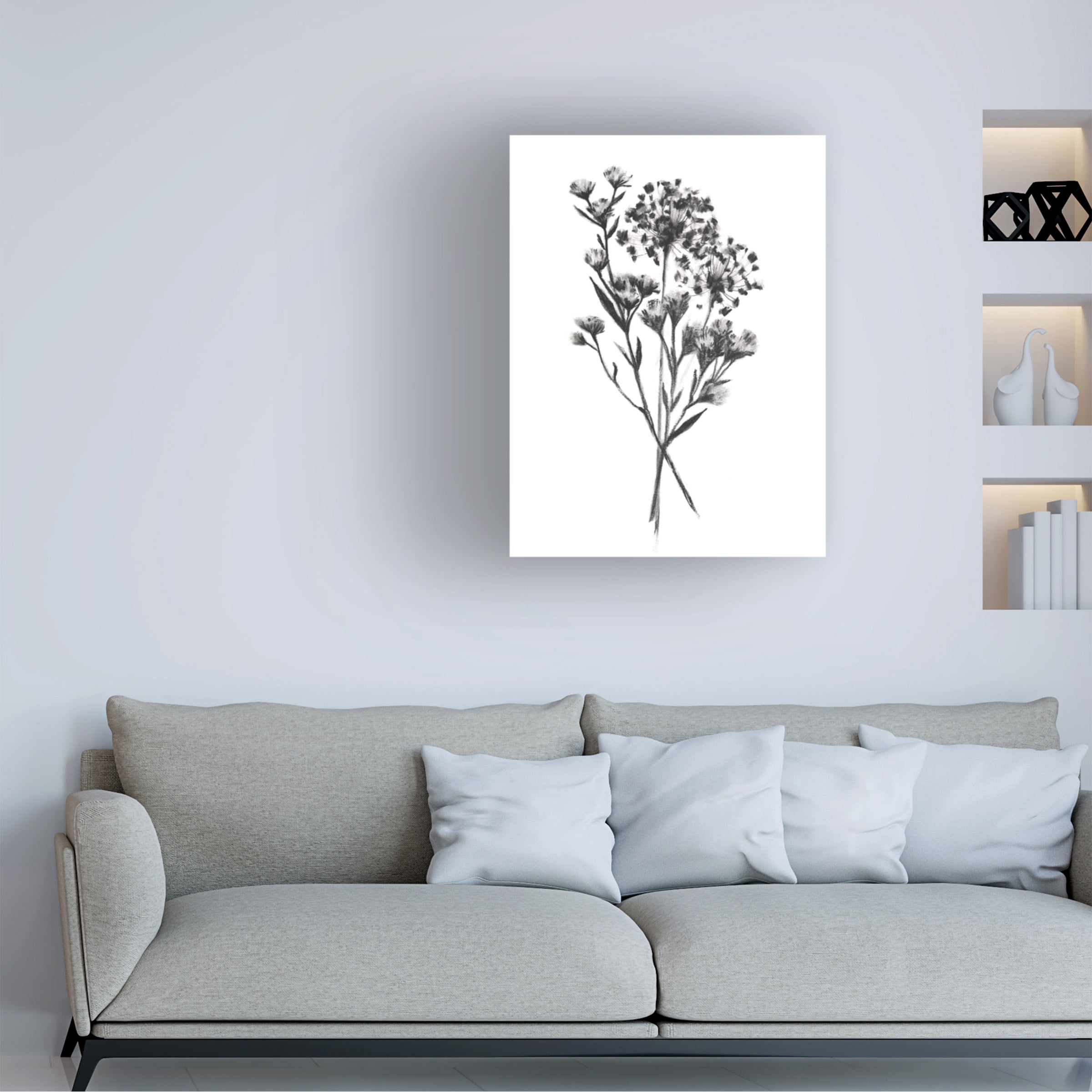 Emma Scarvey 'Wild Roadside Bouquet II' Canvas Art