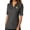 Graphite Gray, variant on Womens Laughing Tears Emoji Patch Upscale Button-Down Stretch Shirt, Small Black