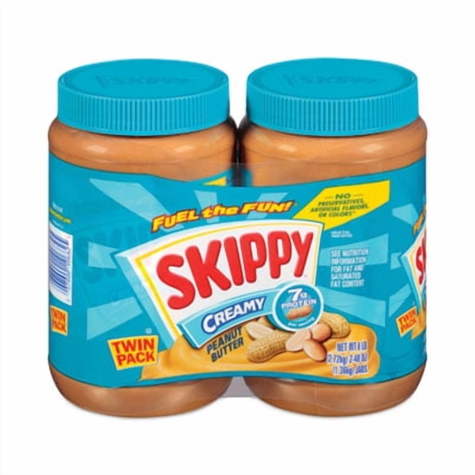 1Pack SKIPPY Creamy Peanut Butter, 48 oz Jar, 2/Pack, (22000483)