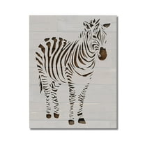 Zebra Stencil Template Reusable 8.5 x 11 Inches for Painting on Walls, Wood, Arts and Crafts by Stencilville