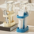 thumbnail image 2 of Fufafayo 3Pcs Toothbrush Cup Rack for Bathroom Countertop, Couples Toothbrush Holder Set, Space-Saving Toothbrush Stand Organizer for Electric Toothbrush, Toothpaste and Cup for Sink Vanity Bedroom, 2 of 9