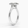 thumbnail image 2 of Silvago Jewelry 14K White Gold Plated Ring - 2.13 Ct Round Cut Moissanite - Stunning Engagement Ring with Hidden Accent - Ideal Gift for Anniversaries & Events, 2 of 3