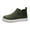 Army Green, variant on Women's On Walking Shoes Non Comfort for Work & Outdoor Women's Casual Shoes On Flat Comfortable Loafers For Daily Wear Soft Suede Side Zipper Design With Jeans For Fall Winter