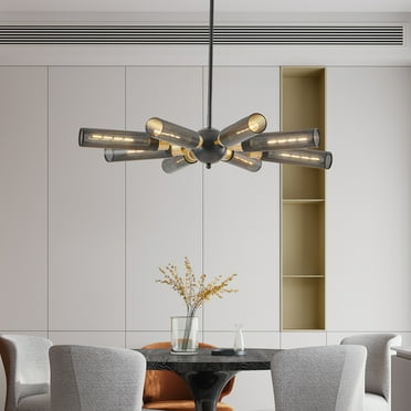 Licperron Sputnik Sphere 8-Light Chandelier Pendant Light with Mesh Shades