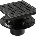 thumbnail image 5 of 6 inch Square Shower Floor Drain with Flange Quadrato Pattern Grate Removable, 5 of 5