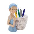 thumbnail image 4 of Desktop Resin Ornament, Multi Purpose Blue Girl Statue Pen Holder Resin Material Smoother Lines Exquisite Details For Gifts For Desktop Decoration ANGGREK Otros, 4 of 8