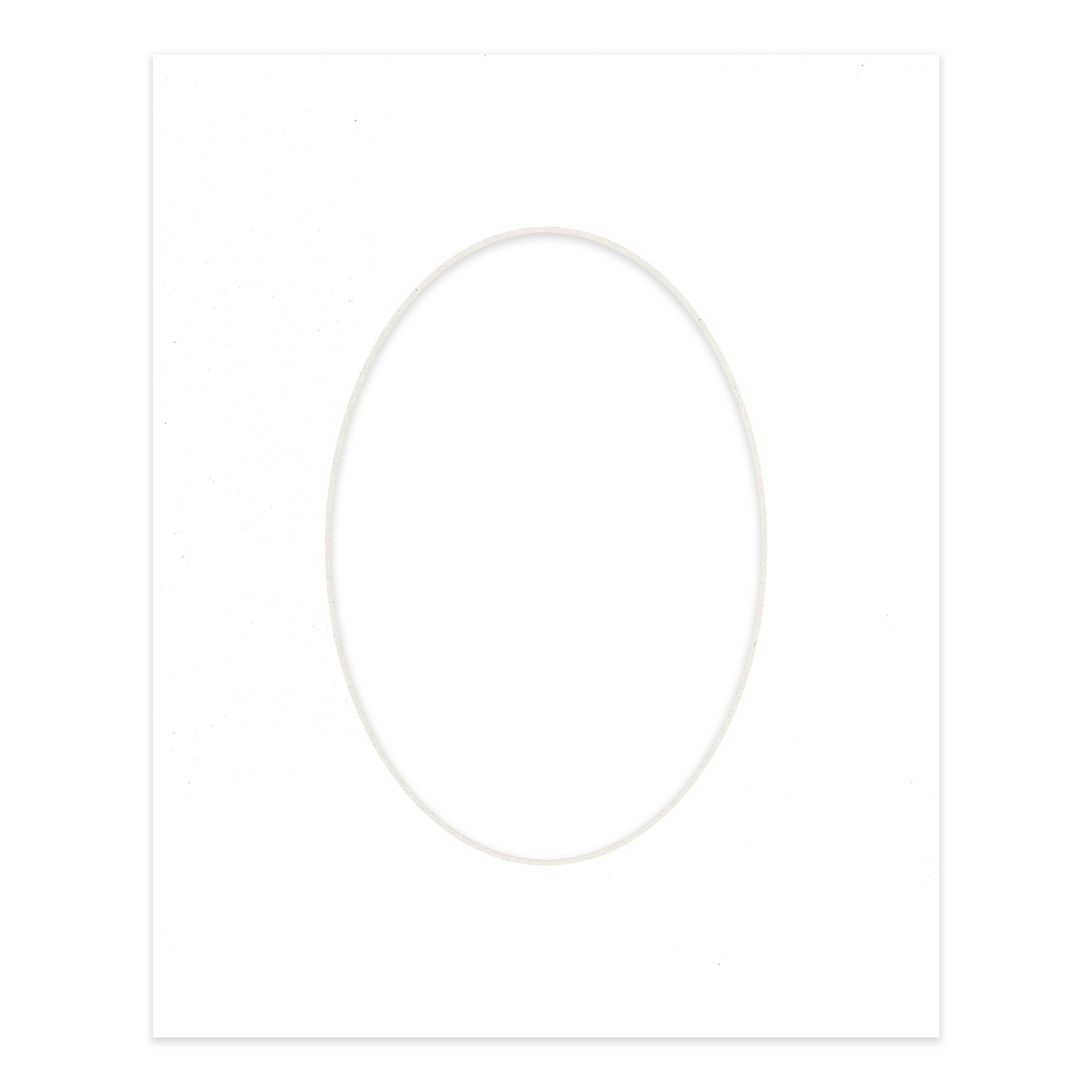 Golf Ball Texture Picture Frame Mat for 18x24 Frames - Oval Opening for 15x19 Photos - 1 Mat