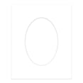 thumbnail image 3 of Golf Ball Texture Picture Frame Mat for 11x14 Frames - Oval Opening for 8x12 Photos - 1 Mat, 3 of 7