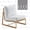 French Gold-White, variant on Elle Decor Mirabelle Outdoor Armless Accent Chair, Gold
