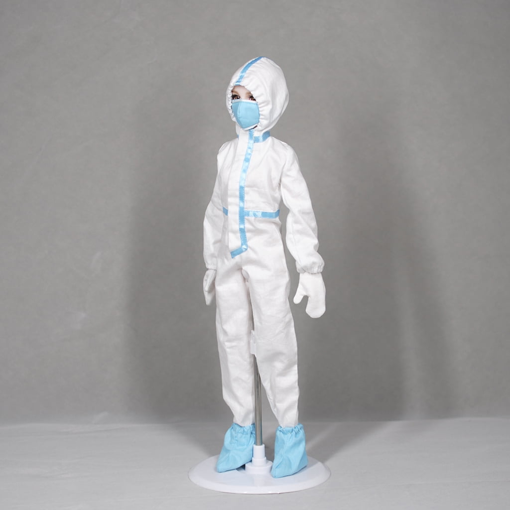 Details about   1/6 Fashion Dolls Cloth Accessories Protective Suit Overalls Lab Coat for 30cm 