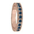 thumbnail image 2 of 1.50 Ct Ctw Channel Prong Setting Blue Diamond Wedding Band - 10K Gold, 2 of 9