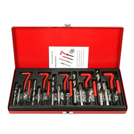 

CACAGOO 131Pcs Thread Kit M5 M6 Metric8 Metric10 M12 Threaded Tool Drill Bits