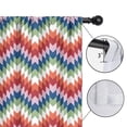 thumbnail image 4 of Blackout Kids Curtains,Colorful Geometric Chevron Pattern Childrens Insulated Curtains Set Of 2,Bedroom Essentials,Toddler Room Decor 52x63in(132x160cm), 4 of 5