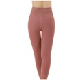 thumbnail image 5 of Bcresic Fleece Lined Leggings for Women Plus Size Lace Legging Thick Thermal Base Layer Tummy Control Tights High Waist Trousers Winter Warm Bottom Skinny Pant Clearance Saving,Watermelon Red,X-Large, 5 of 7