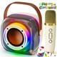 thumbnail image 1 of Bocina JYX, Altavoz Bluetooth Portátil con Micrófonos Inalámbricos y Luces LED de Colores, D39, 1 of 9