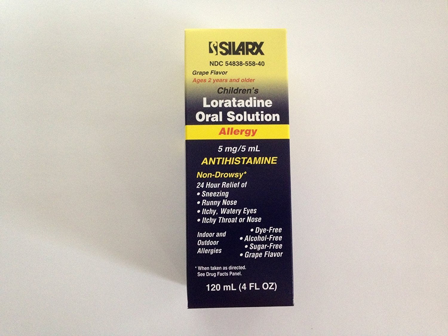 Silarx Children's Loratadine Oral Solution Allergy Antihistamine Non