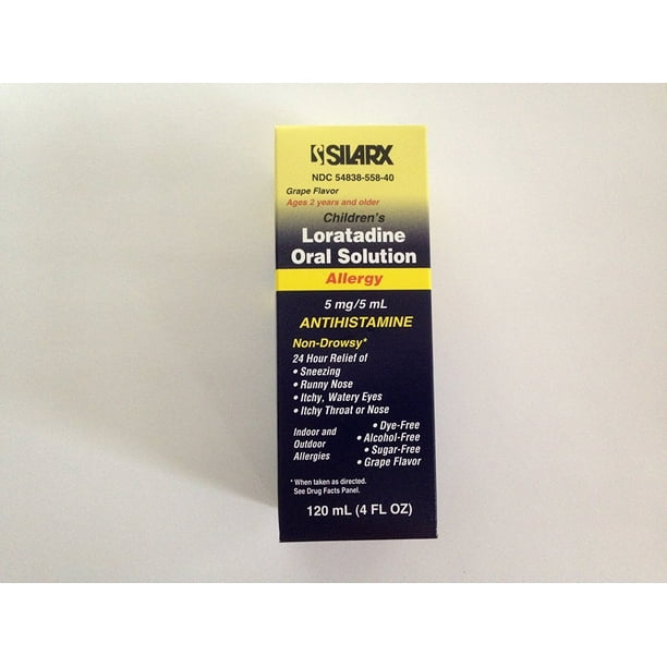 Silarx Children's Loratadine Oral Solution Allergy Antihistamine Non