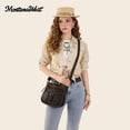 thumbnail image 6 of Montana West Women Crossbody Purse with Multi Pocket, Ultra Soft Washed Leather Travel Bag, Brown, 6 of 6
