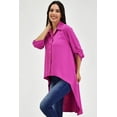 thumbnail image 2 of Maxiblusa asimétrica Roman Fashion /Juvenil, 1060 (Fiusha) fucsia CH Roman Fashion BL-ST-1060-FIUSHA, 2 of 6