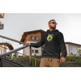thumbnail image 3 of Old Glory Mens Avocado Cat Avocato Long Sleeve Graphic Hoodie, 3 of 6