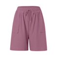 thumbnail image 3 of HAIJIE Swim Shorts Women Stretchy High Waisted Beach Shorts Sport Shorts Women for Girlfriend Women High Waist Loose Fitting Liner Upf50+, 3 of 4