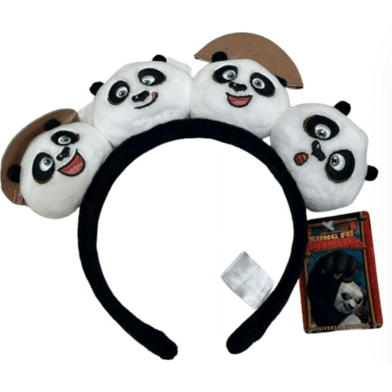 KUNG FU PANDA カチューシャ ユニバーサルスタジオ Universal Studios Kung Fu Panda 4 Faces Plush Headband New with